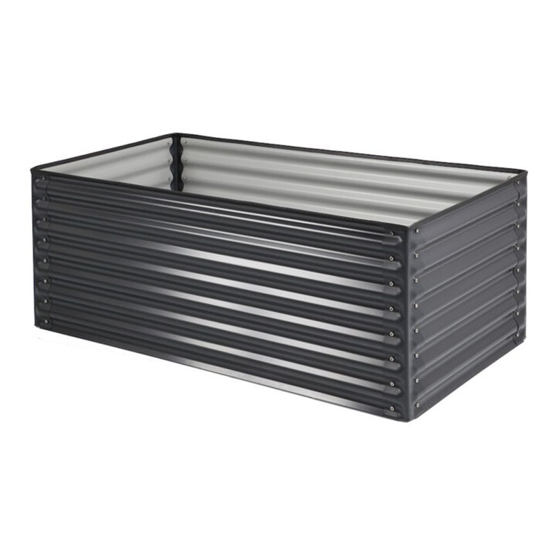 floraworld Pflanzkasten rechteckigan thrazit a. Metall150 x 60 x 60 cm