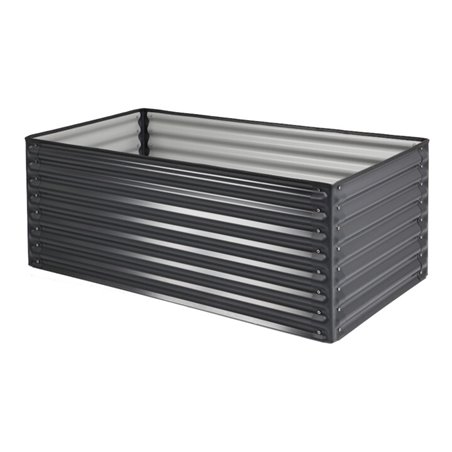 floraworld Pflanzkasten rechteckigan thrazit a. Metall150 x 60 x 60 cm