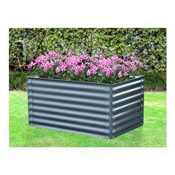 floraworld Pflanzkasten rechteckigan thrazit a. Metall150 x 60 x 60 cm