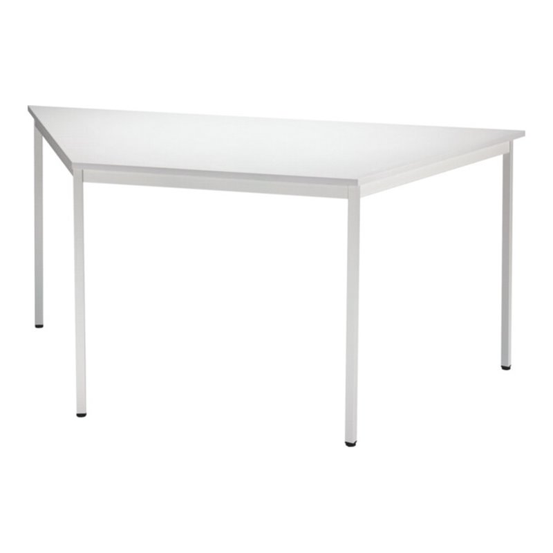 Trapeztisch lichtgrau