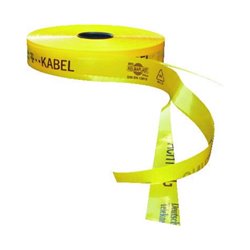 KELMAPLAST Trassen-Warnband 250 m T-Kabel Sollbruchstellen gelb