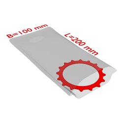 TransPak PE-Flachbeutel,VE2000, 100x200mm, 50my, transparent 