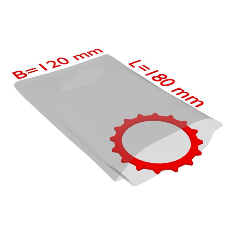 TransPak PE-Flachbeutel,VE2000, 120x180mm, 50my, transparent 