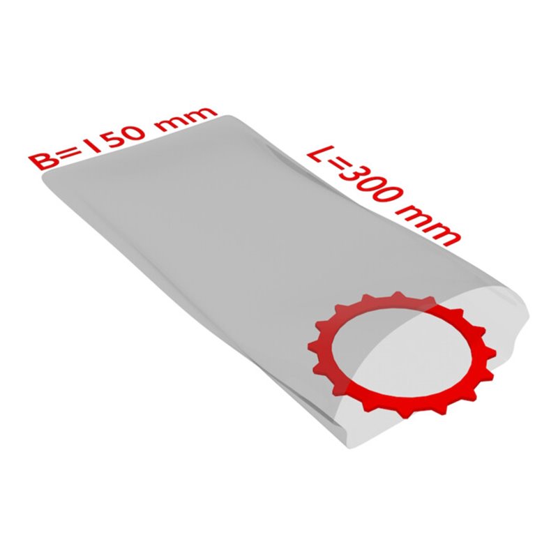 TransPak PE-Flachbeutel,VE1000, 150x300mm, 50my, transparent 