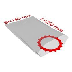 TransPak PE-Flachbeutel,VE1000, 160x250mm, 50my, transparent 