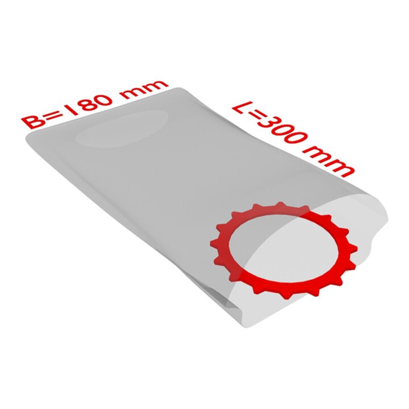 TransPak PE-Flachbeutel,VE1000, 180x300mm, 50my, transparent 