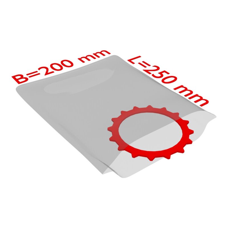 TransPak PE-Flachbeutel,VE1000, 200x250mm, 50my, transparent 