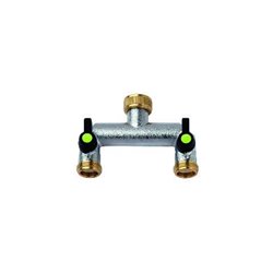 2-Wege-Verteiler 3/4' verchromt