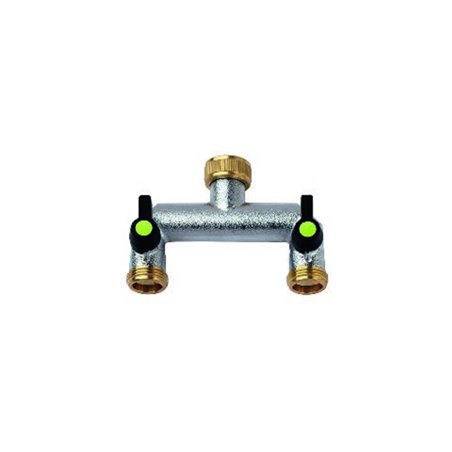 2-Wege-Verteiler 3/4' verchromt