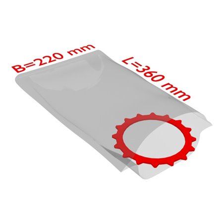 TransPak PE-Flachbeutel,VE1000, 220x360mm, 50my, transparent 