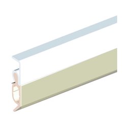 ELLEN Abdichtungsschiene Elro XL z. nageln Alu weiß, H20xL2300,SP max.13