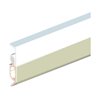 ELLEN Abdichtungsschiene Elro XL z. nageln Alu weiß, H20xL2300,SP max.13
