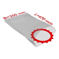 TransPak PE-Flachbeutel,VE1000, 300x470mm, 50my, transparent 