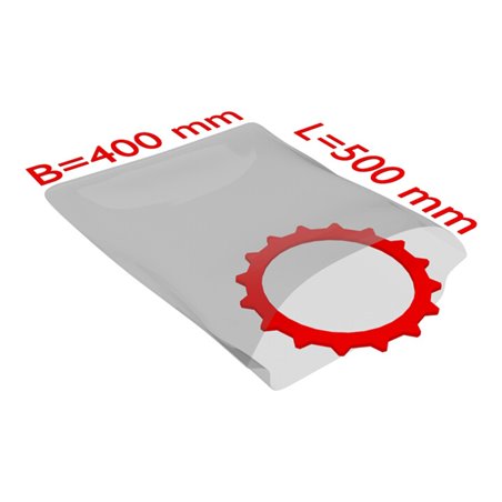 TransPak PE-Flachbeutel,VE500 400x500mm, 50my, transparent 