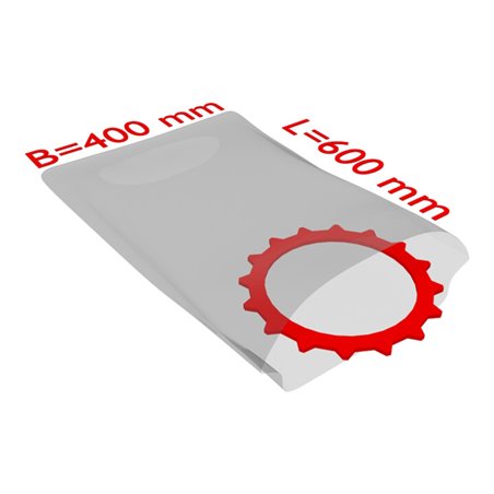 TransPak PE-Flachbeutel,VE500 400x600mm, 50my, transparent 