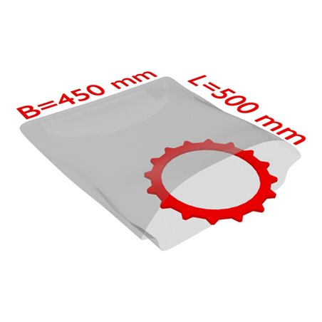 TransPak PE-Flachbeutel,VE500 450x500mm, 50my, transparent 