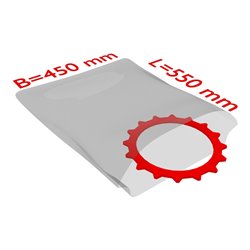 TransPak PE-Flachbeutel,VE500, 450x550mm, 50my, transparent 