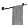 WENKO Badetuchstange Uno 60 cm Schwarz matt BosioBlack Schrauben Wandserien - Bad