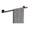 WENKO Badetuchstange Uno 60 cm Schwarz matt BosioBlack Schrauben Wandserien - Bad