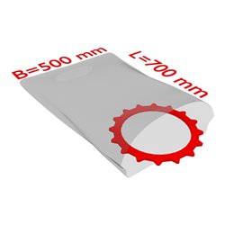 TransPak PE-Flachbeutel,VE500, 500x700mm, 50my, transparent 