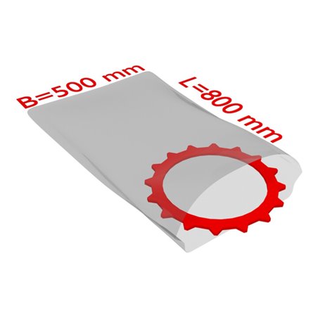 TransPak PE-Flachbeutel,VE250, 500x800mm, 50my, transparent 