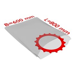 TransPak PE-Flachbeutel,VE250, 600x800mm, 50my, transparent 