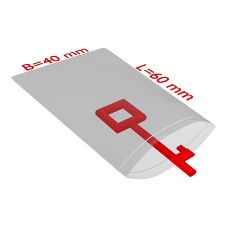 TransPak Druck-Verschlussbeutel 40x60mm, 50my,VE2000