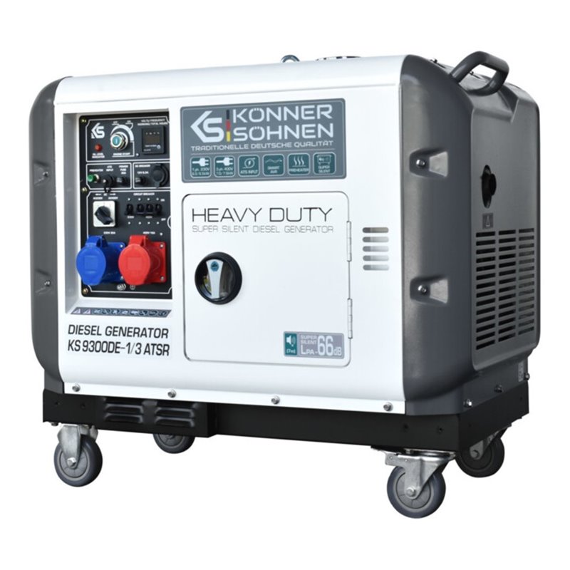 Könner& Söhnen Diesel Generator 7,5 kW 400V / 6,5 kW 230V