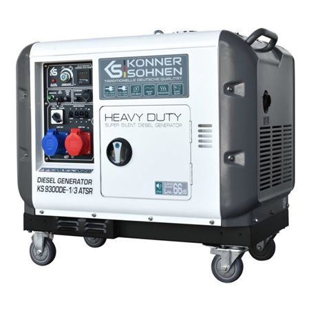 Könner& Söhnen Diesel Generator 7,5 kW 400V / 6,5 kW 230V