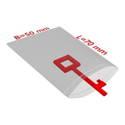 TransPak Druck-Verschlussbeutel 50x70mm, 50my,VE2000