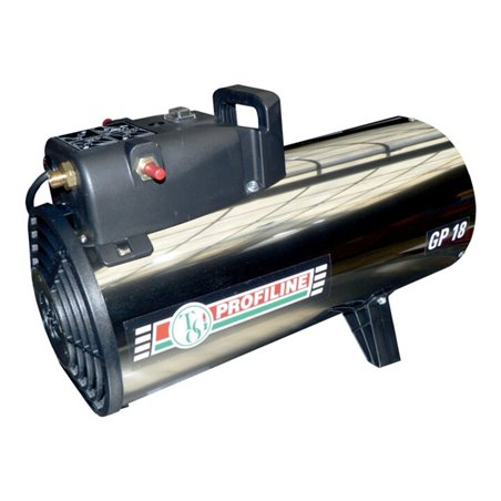 Gas-Heizgebläse 11-18kW regelbar Edelstahl