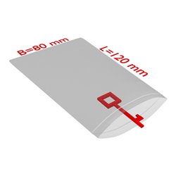 TransPak Druck-Verschlussbeutel 80x120mm, 50my,VE2000