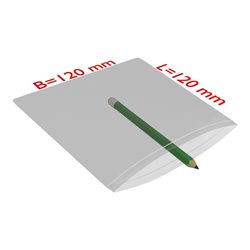 TransPak Druck-Verschlussbeutel 120x120mm, 50my,VE2000