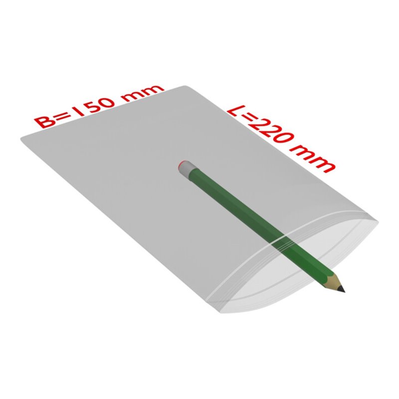 TransPak Druck-Verschlussbeutel 150x220mm, 50my,VE1000