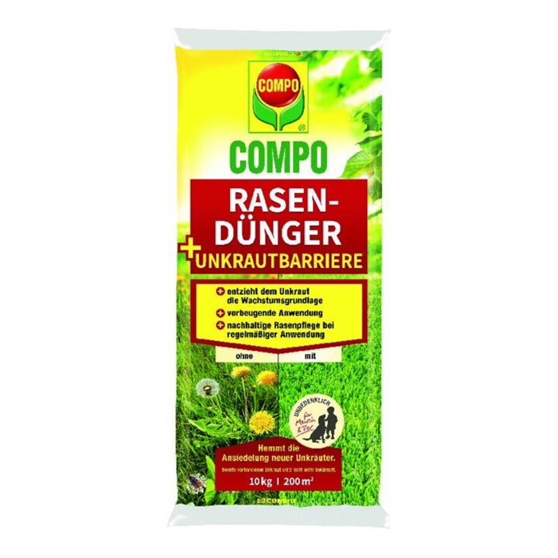 COMPO Rasendünger + Unkrautbarriere 10kg Beutel