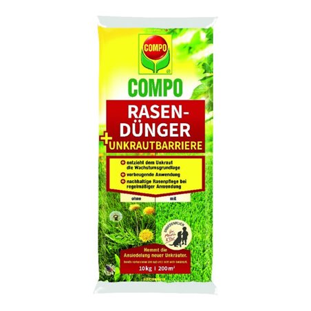 COMPO Rasendünger + Unkrautbarriere 10kg Beutel