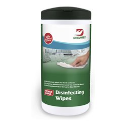 DREUMEX Flächendesinfektiontücher 80 Tücher 190x175mm Spenderdose