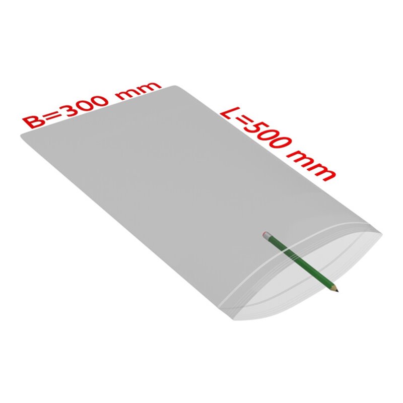 TransPak Druck-Verschlussbeutel 300x500mm, 50my,VE1000