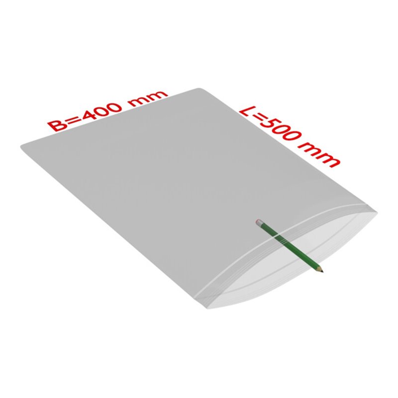 TransPak Druck-Verschlussbeutel 400x500mm, 50my, VE 500