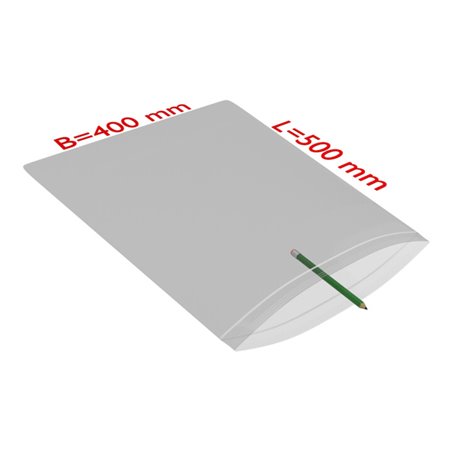 TransPak Druck-Verschlussbeutel 400x500mm, 50my, VE 500