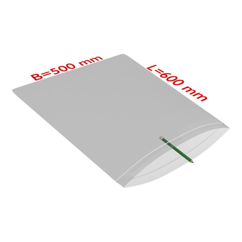 TransPak Druck-Verschlussbeutel 500x600mm, 50my, VE 500