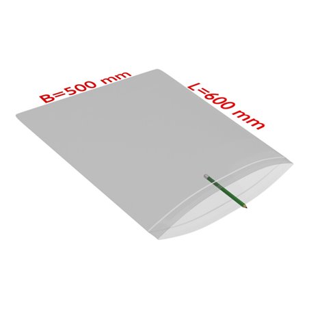 TransPak Druck-Verschlussbeutel 500x600mm, 50my, VE 500