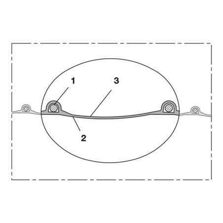 Norres PROTAPE® Absaugschlauch TIMBERDUC® PUR 531 SE AS 280mm 10m