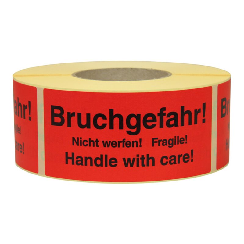 TransPak Hinweis Etiketten Bruchgefahr 1.000 Stk/Rolle