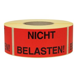 TransPak Hinweis Etiketten Nicht belasten 1.000 Stk/Rolle