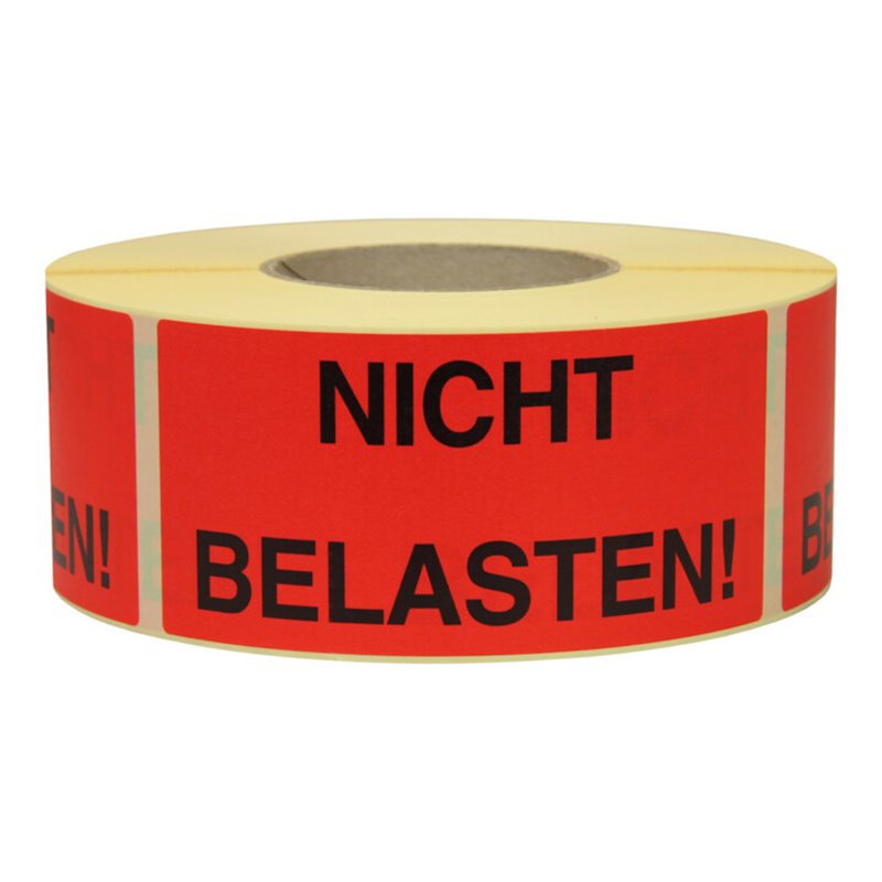 TransPak Hinweis Etiketten Nicht belasten 1.000 Stk/Rolle
