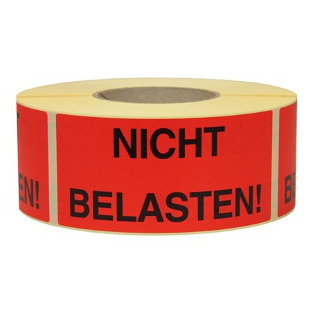 TransPak Hinweis Etiketten Nicht belasten 1.000 Stk/Rolle