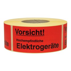 TransPak Hinweis Etiketten Empf. Elektronik 1.000 Stk/Rolle