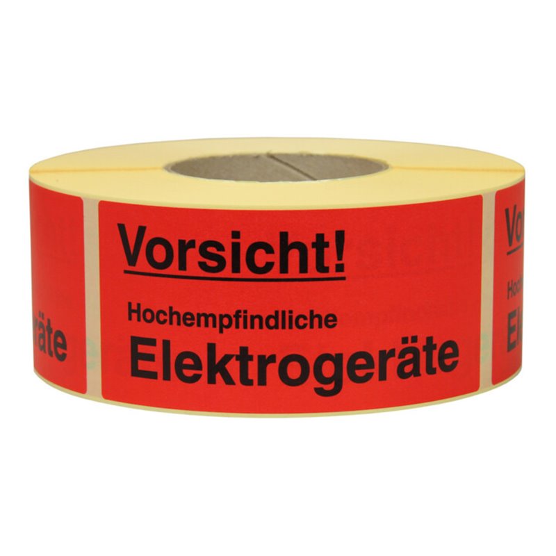 TransPak Hinweis Etiketten Empf. Elektronik 1.000 Stk/Rolle