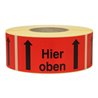 TransPak Hinweis Etiketten Hier oben,1000 Stk./Rolle 1.000 Stk/Rolle